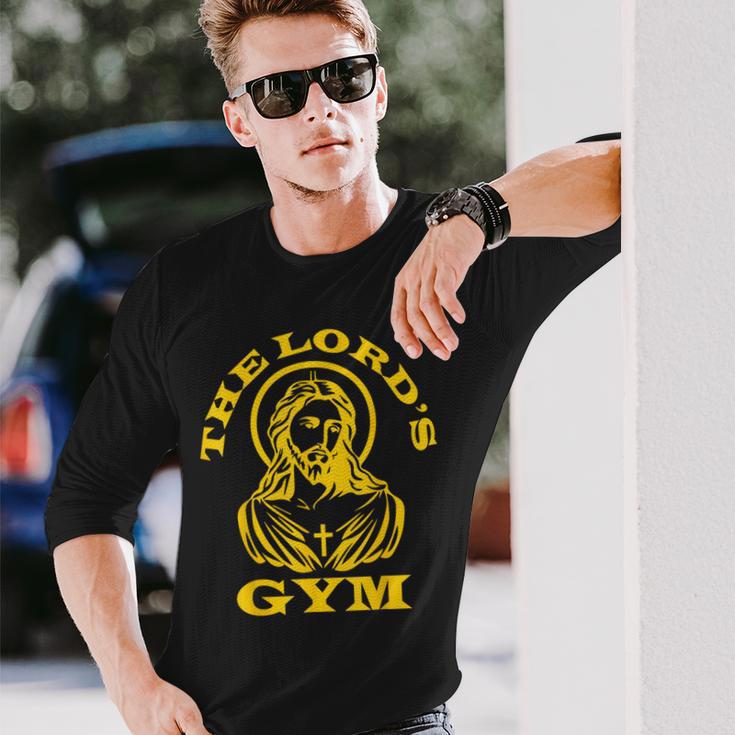 The Lords Gym 重量挙げに クリスチャン ジーザス 好き 長袖Tシャツ 彼への贈り物