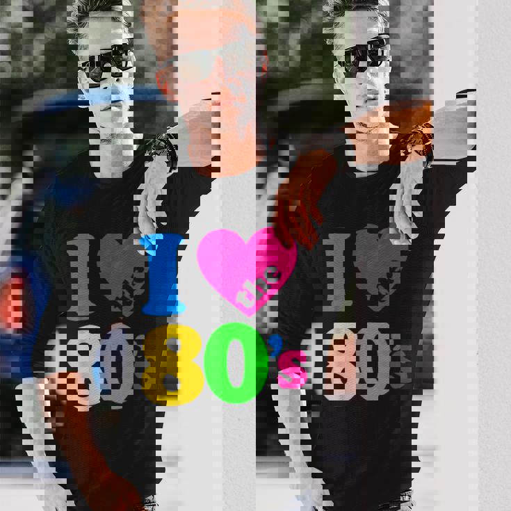 I Love The 80'S 80年代パーティードレスレトロ1980年代テーマ 長袖Tシャツ 彼への贈り物