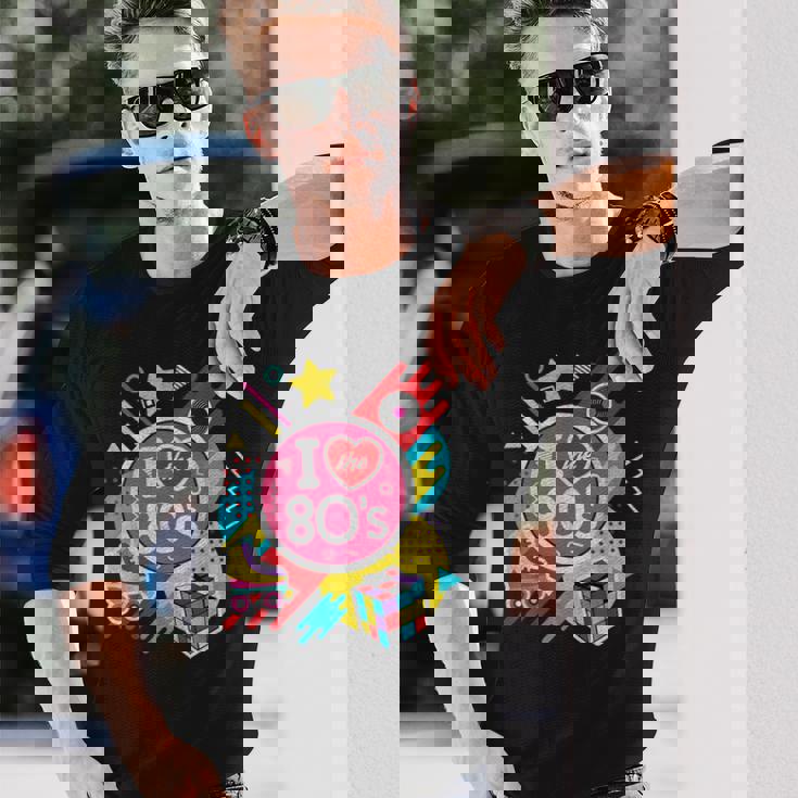 I Love The 80年代シャツ 80年代服 男女兼用 1980年代 長袖Tシャツ 彼への贈り物