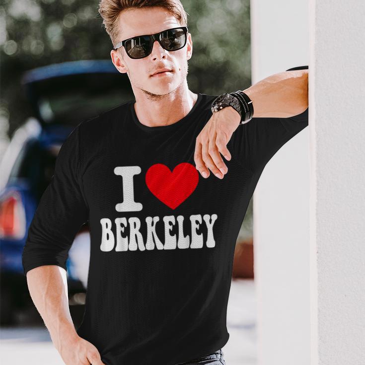 I Love Berkeley California Heart お土産 Ca City Pride 長袖Tシャツ 彼への贈り物