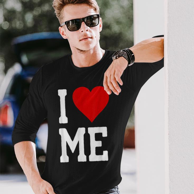 I Love Me ハートセルフラブセルフ受容i Love Me 長袖Tシャツ 彼への贈り物