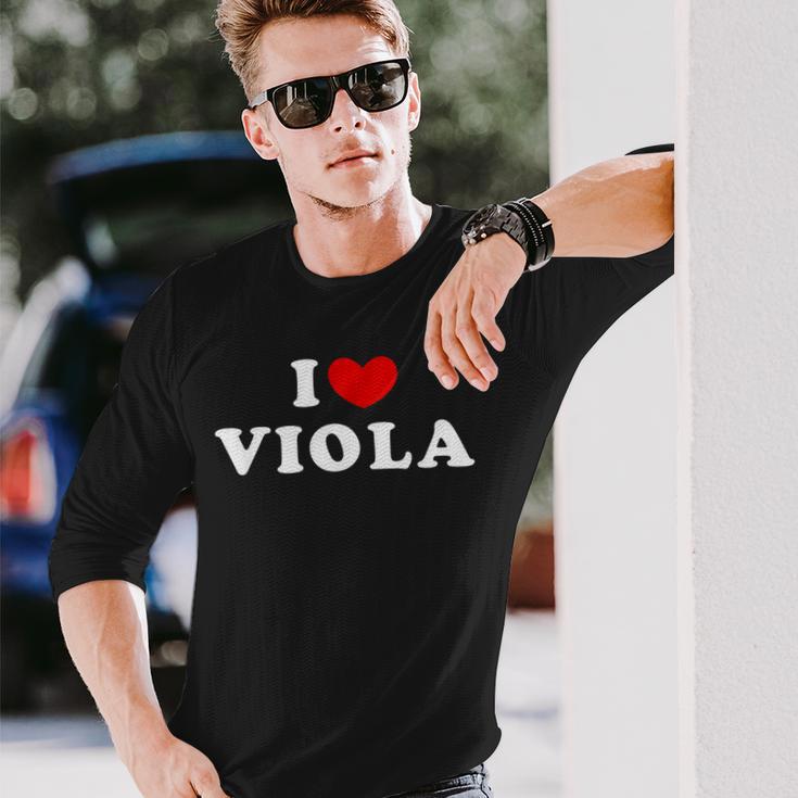 I Loveiola 私は愛するiola 長袖Tシャツ 彼への贈り物