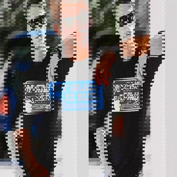 My Grass Is Blueintage Bluegrass 長袖Tシャツ 彼への贈り物