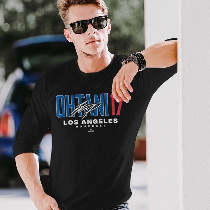 Name Number Cityhohei Ohtani 17 Los Angeles Baseball Mlbpa 長袖Tシャツ 彼への贈り物