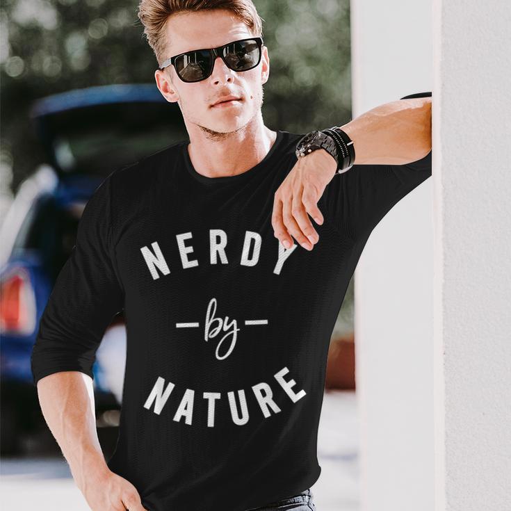 Nerdy By Nature ファニーオタクシャツ ギフト オタク 長袖Tシャツ 彼への贈り物