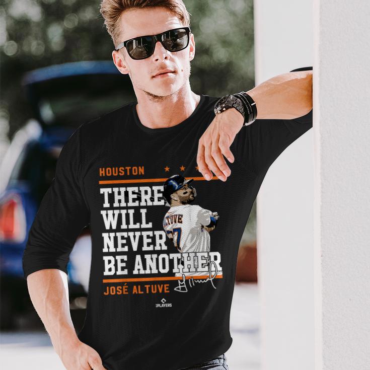 Never Be Another Jose Altuve Houston Mlbpa 長袖Tシャツ 彼への贈り物
