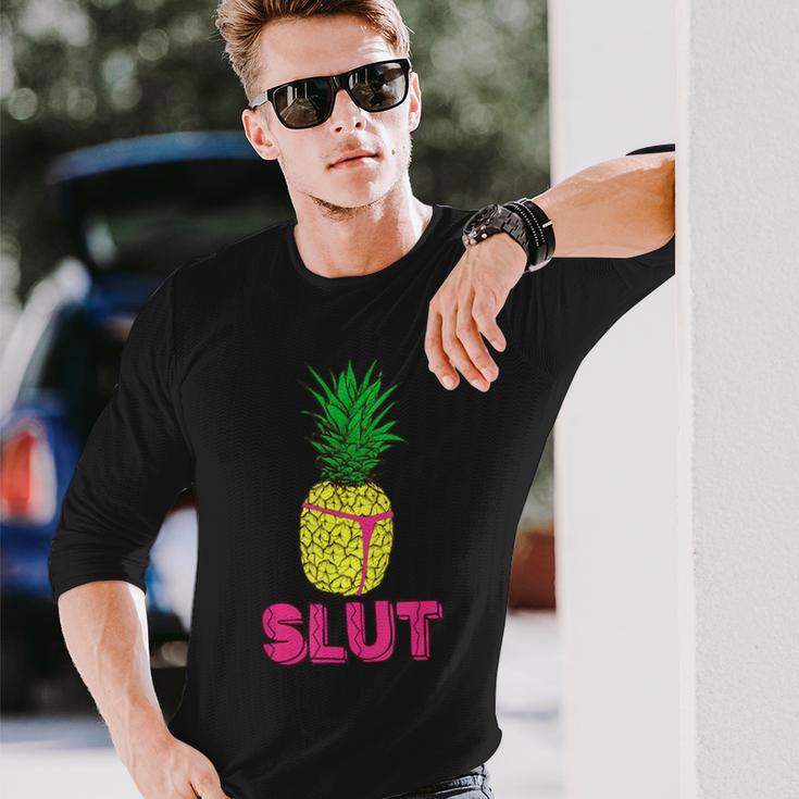 Pineapplelut Tバック 長袖Tシャツ 彼への贈り物