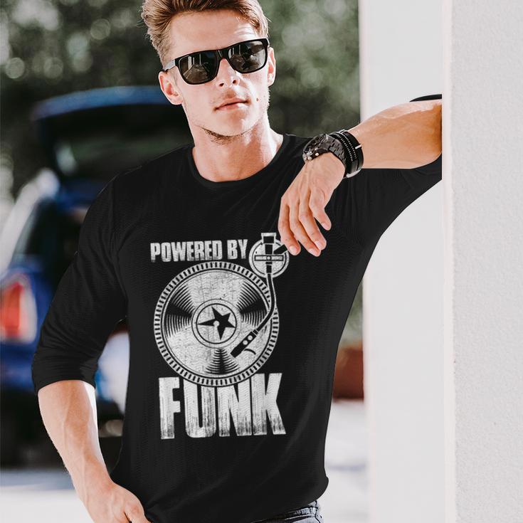 Powered By Funk Music 70年代 & 80年代 ビニール 長袖Tシャツ 彼への贈り物