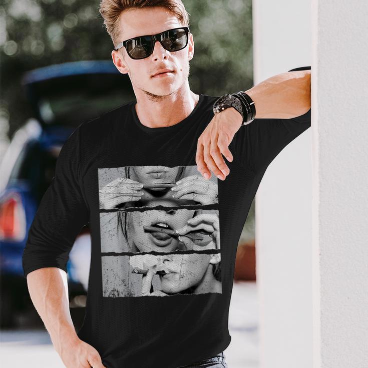 Roll It Lick Itmoke It マリファナポットウィードメンズtシャツ 長袖Tシャツ 彼への贈り物