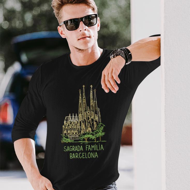Sagrada Familia Barcelona 長袖Tシャツ 彼への贈り物