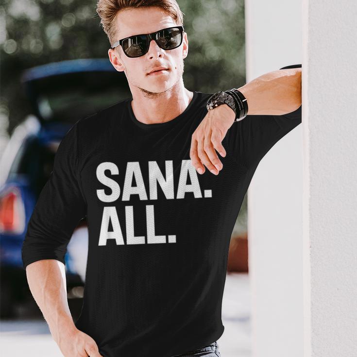 Sana All Filipinolang Phrase Pinoy Meme レディース メンズ 長袖Tシャツ 彼への贈り物
