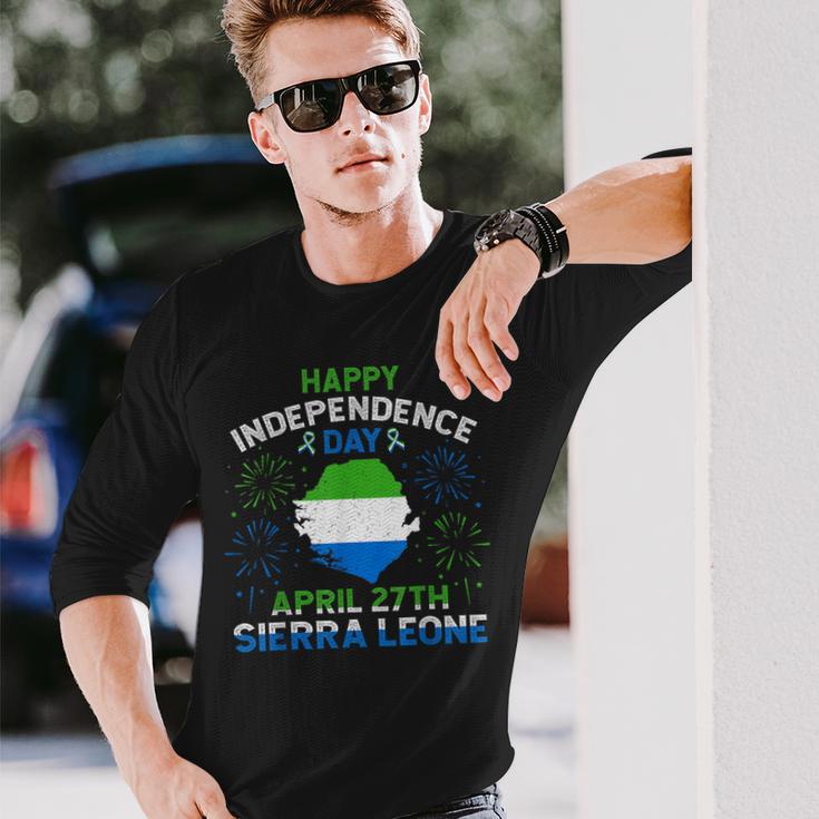 Sierra Leone 65Th Independence Day Sierra Leonean Pride 27Th Long Sleeve T-Shirt Gifts for Him