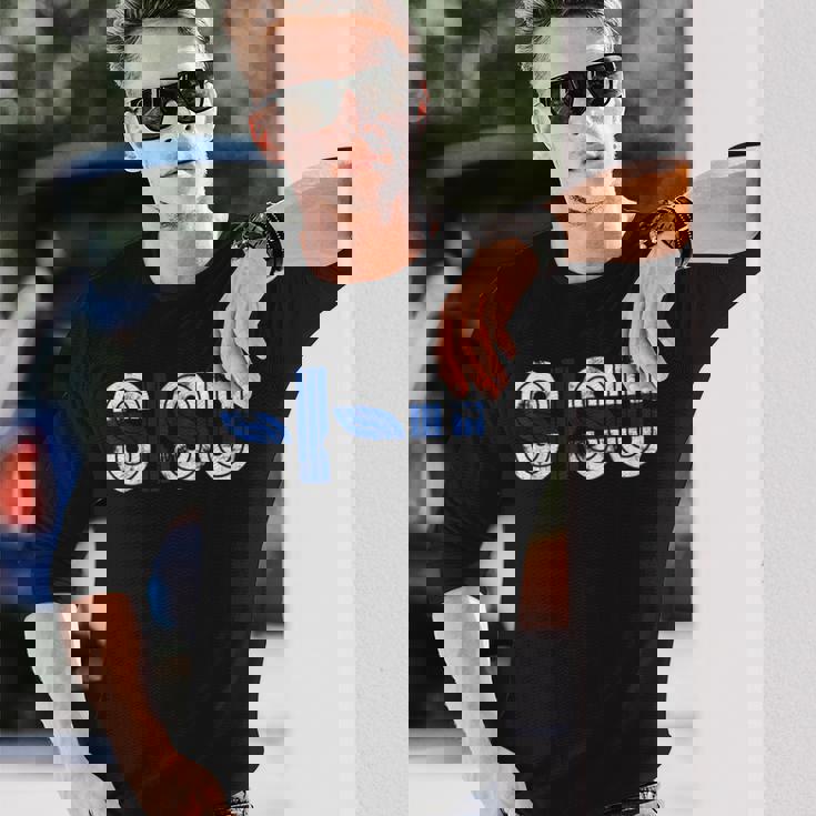 Sisu ノベルティtシャツ フィンランド国旗 スオミ旗 長袖Tシャツ 彼への贈り物