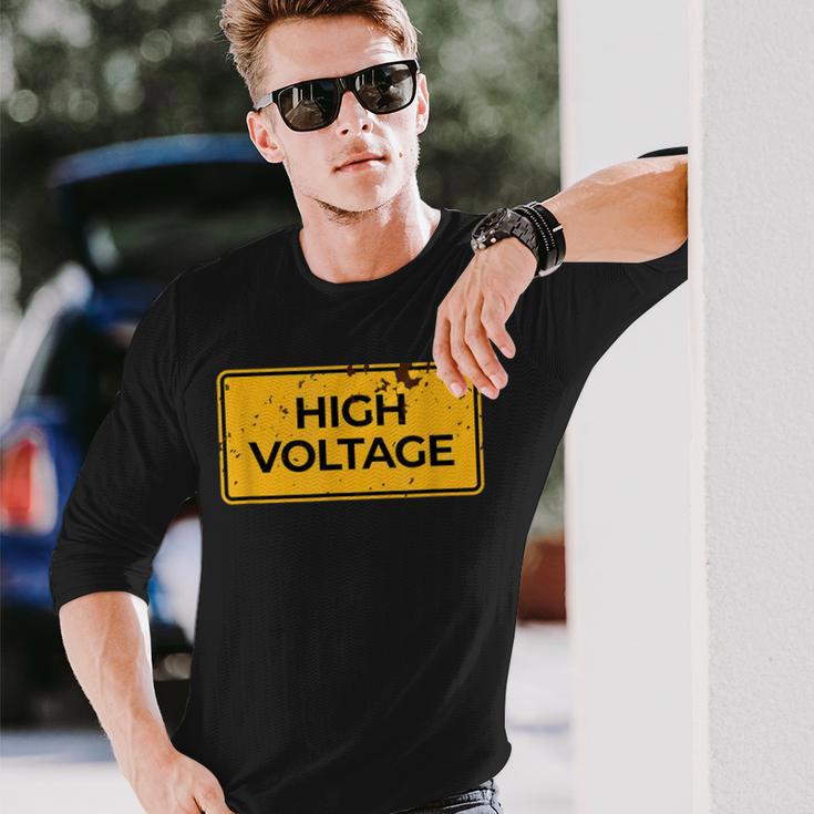 Snirt 高電圧tシャツ 高電圧 高電圧 長袖Tシャツ 彼への贈り物
