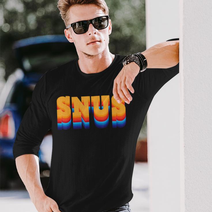 Snus 90年代デザイン チュアブルツール 長袖Tシャツ 彼への贈り物
