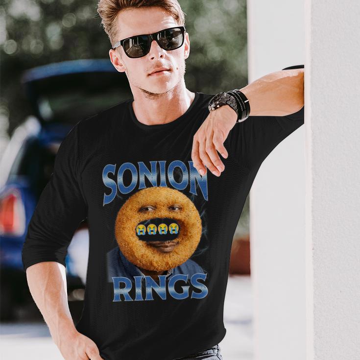 Sonion Ringson Onion Meme Bootlegスタイル 長袖Tシャツ 彼への贈り物