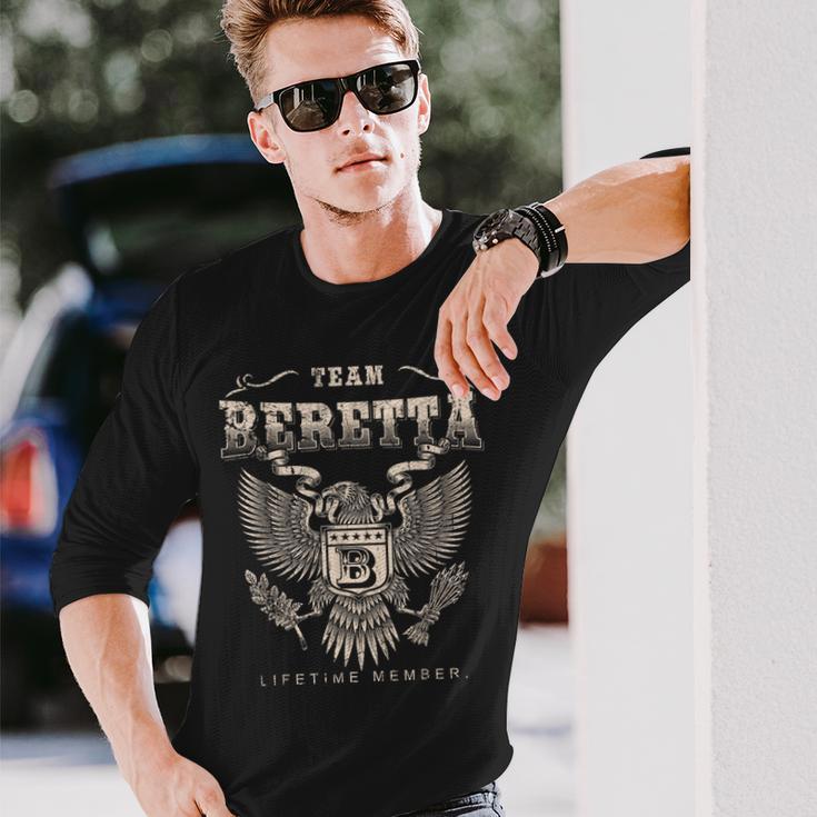 Team Beretta Lifetimeメンバー ベレッタ名 長袖Tシャツ 彼への贈り物