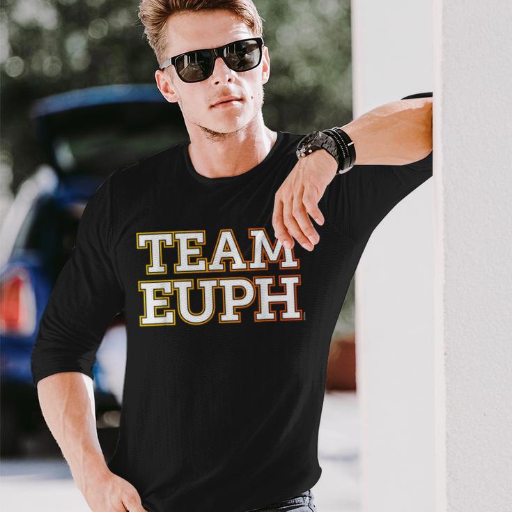 Team Euph Team Euphonium 吹奏楽部「チームユーフ」 おかしなユーフォニアム 長袖Tシャツ 彼への贈り物