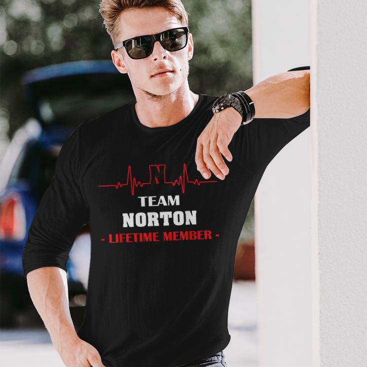 Team Norton Lifetime Memember Blood Fully Family 長袖Tシャツ 彼への贈り物