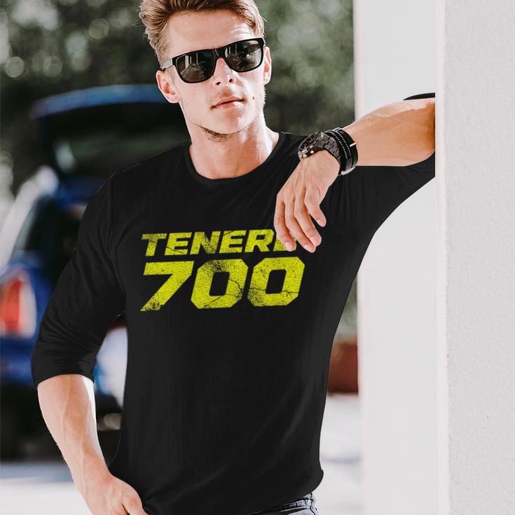 Tenere T7 アドベンチャー ヴィンテージ バイク 長袖Tシャツ 彼への贈り物