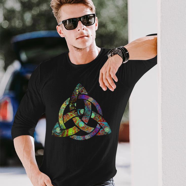 Triquetra ホーリートリニティ ケルトノット 長袖Tシャツ 彼への贈り物