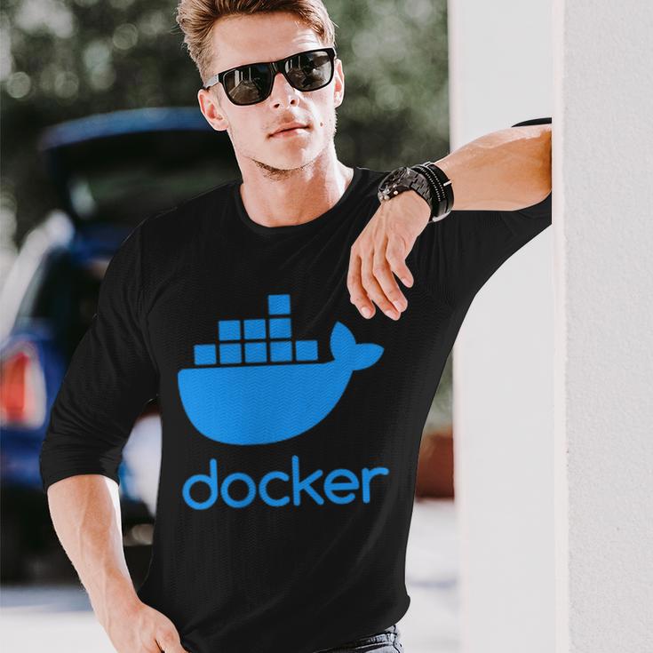 Twoided Docker ソフトウェアプログラミングと開発 長袖Tシャツ 彼への贈り物