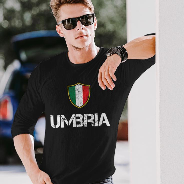 Umbria イタリア アンブロ ルーツ 長袖Tシャツ 彼への贈り物