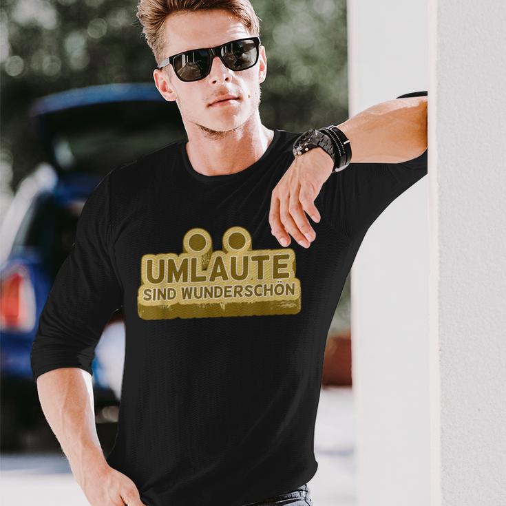 Umlautes Are Beautiful Umlautesドイツ語 長袖Tシャツ 彼への贈り物