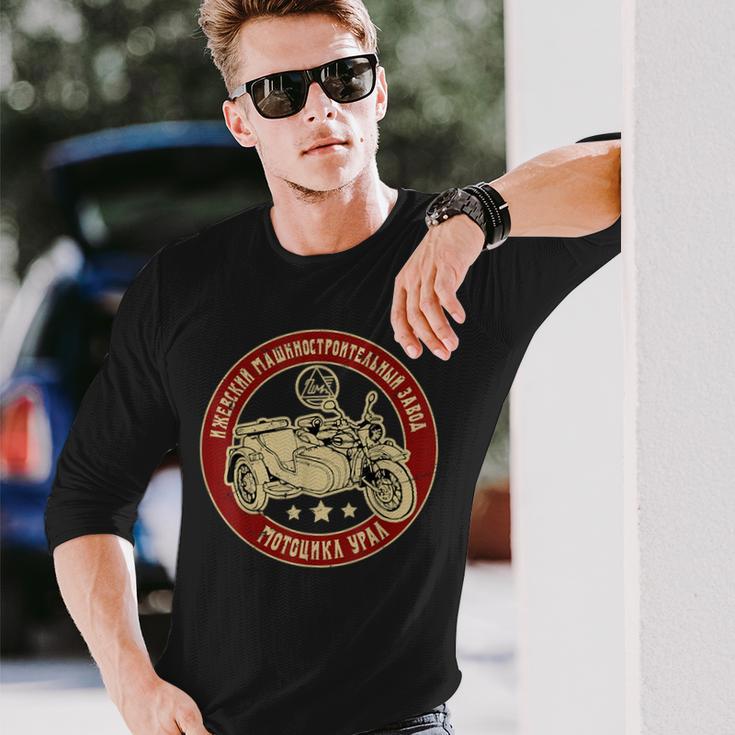 Ural オートバイ オフロード モーターサイクリスト 長袖Tシャツ 彼への贈り物