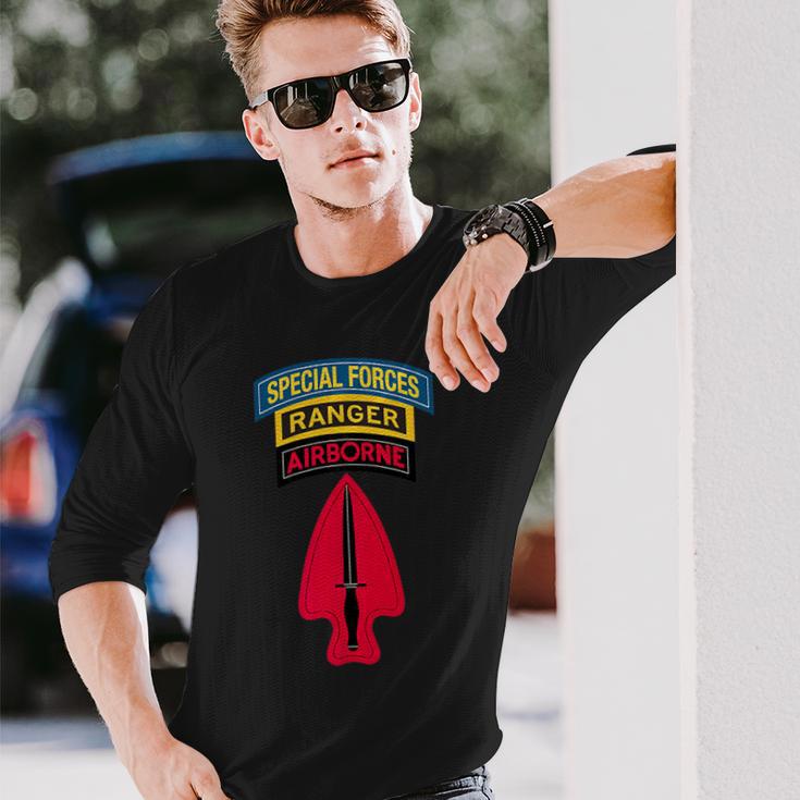 Usasoc シャツ デルタフォース レンジャーsfタブfod-D クラシック 長袖Tシャツ 彼への贈り物