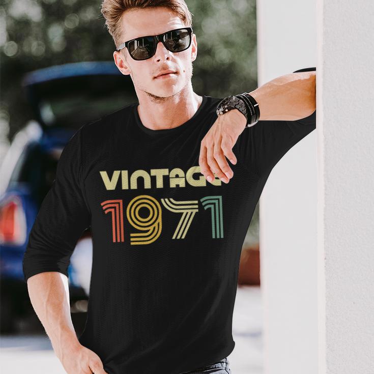 Vintage 1971 50Th Birthday 長袖Tシャツ 彼への贈り物