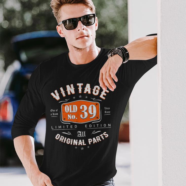 Vintage 1983 ヴィンテージ 1983年生まれ 39歳の誕生日ギフトアイデア 39歳 長袖Tシャツ 彼への贈り物