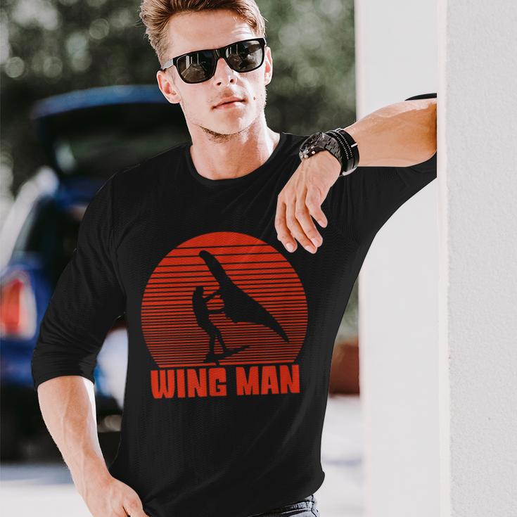 Wingurfer Wing Man ウィングフォイル ウィングサーフィン ウィングフォイラー 長袖Tシャツ 彼への贈り物