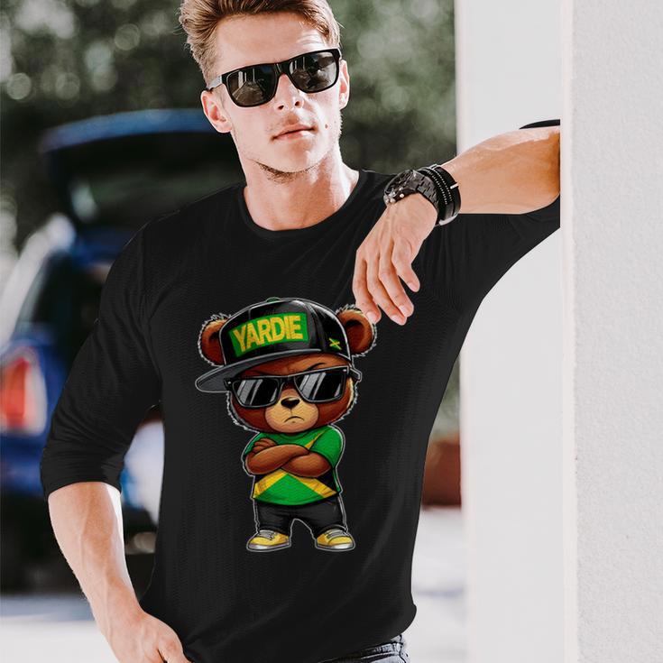 Yardie ジャマイカ ベア ジャマイカ国旗 ジャマイカの服 長袖tシャツ 長袖Tシャツ 彼への贈り物