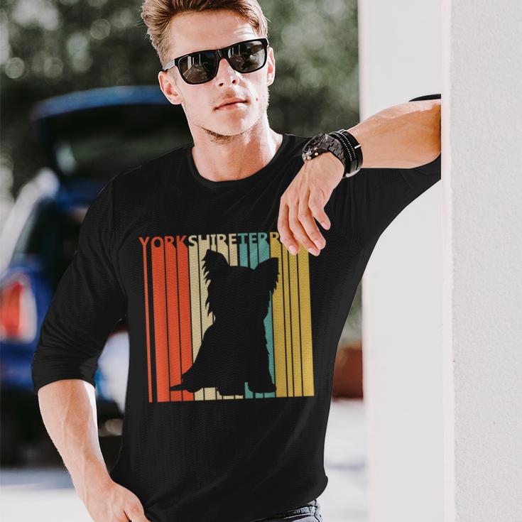 Yorkshire Terrier ヨークシャー・テリア 長袖Tシャツ 彼への贈り物