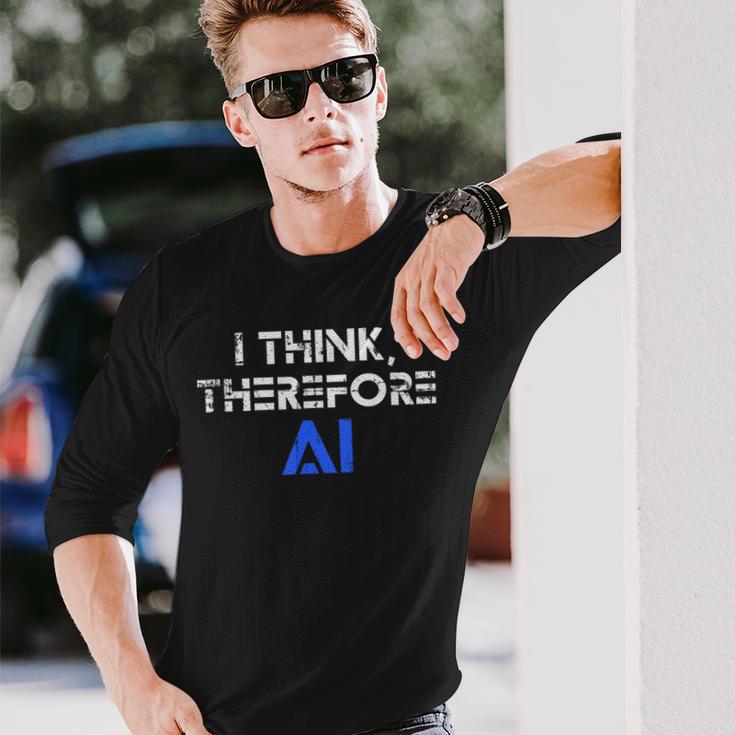 だから私はaiの面白いチャットgptだと思う 長袖Tシャツ 彼への贈り物