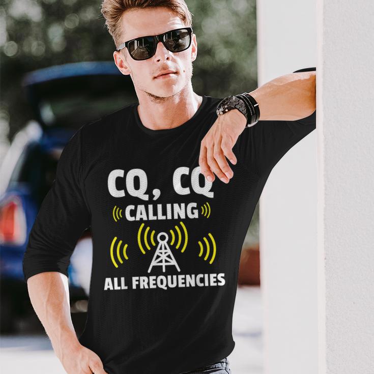 へのギフト アマチュア無線オペレーター 長袖Tシャツ 彼への贈り物
