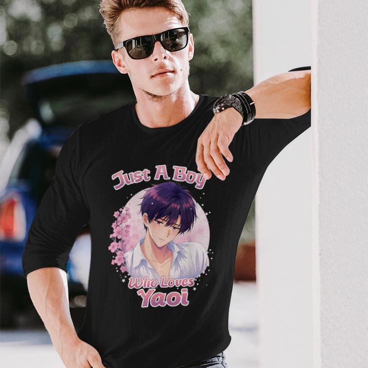 やおいを愛する少年 長袖Tシャツ 彼への贈り物