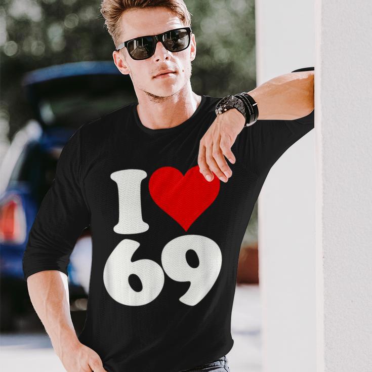 アイラブハート 69 シックスティナイン 長袖Tシャツ 彼への贈り物