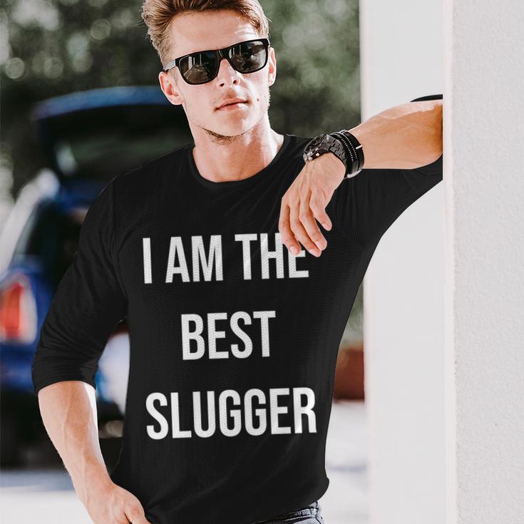 アイ・アム・ザ・ベスト・スラッガー 長袖tシャツ 長袖Tシャツ 彼への贈り物