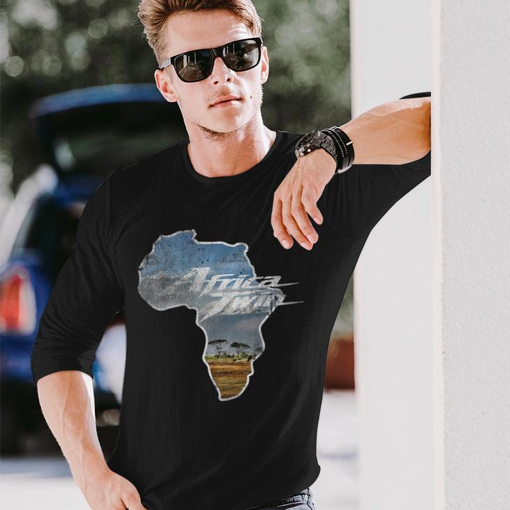 アフリカ ツーリング ツインバイク ナチュラル オフロードバイク 長袖Tシャツ 彼への贈り物