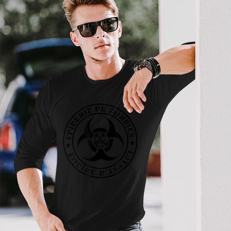 アポカリプス バイオハザード ゾンビ アサルトチーム 長袖Tシャツ 彼への贈り物