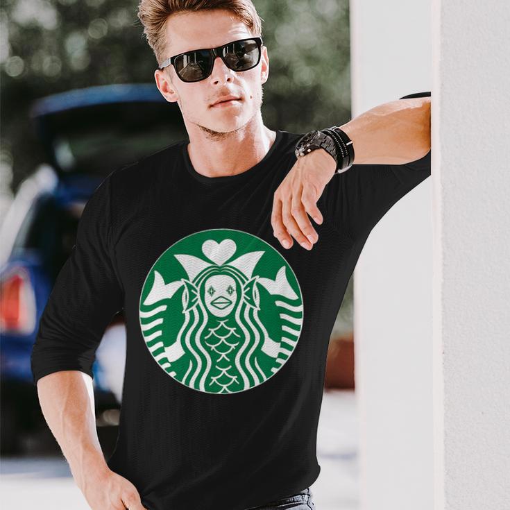 アマビエ 日本の妖怪人魚から保護。 長袖Tシャツ 彼への贈り物