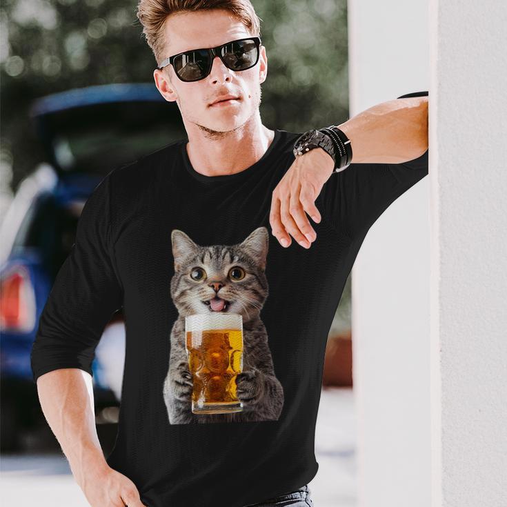 アメリカンショートヘアビール 長袖Tシャツ 彼への贈り物