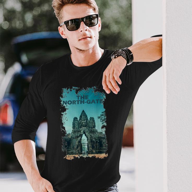 アンコールワット カンボジアtシャツ ノースゲート 長袖Tシャツ 彼への贈り物