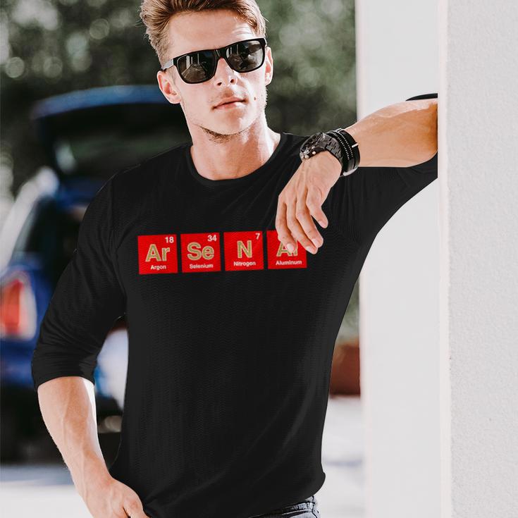 アーセナル Ar-Se-N-Al 周期表 Uk Town 長袖Tシャツ 彼への贈り物