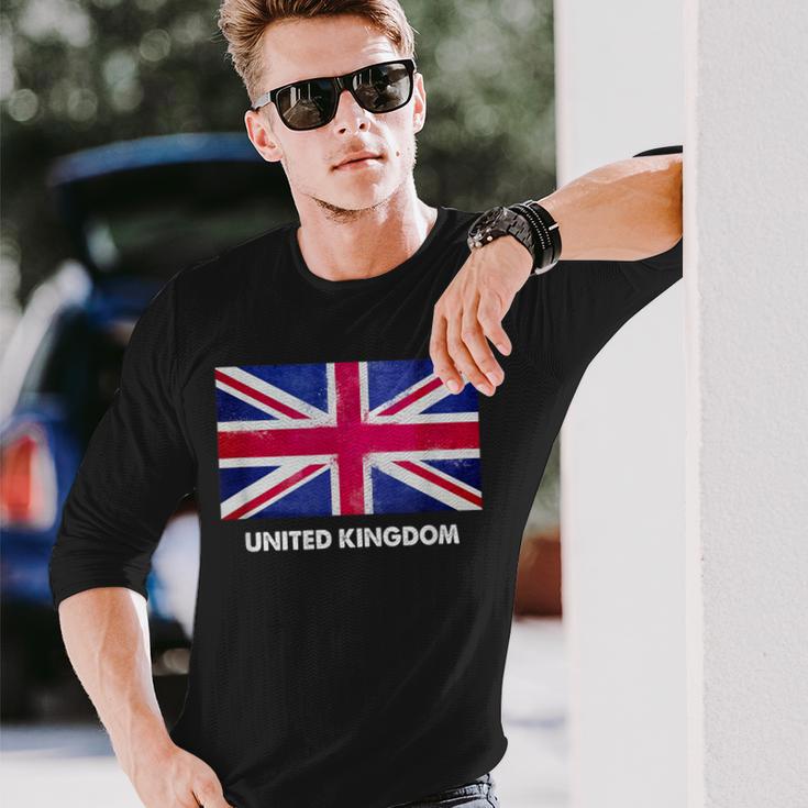 イギリスの国旗。 長袖Tシャツ 彼への贈り物