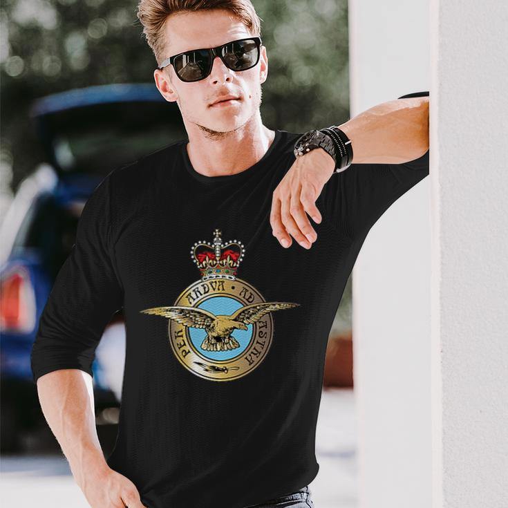 イギリス空軍 イギリス空軍 バッジパッチ 長袖Tシャツ 彼への贈り物