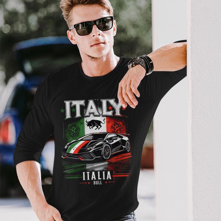 イタリアンブル スー アヴェンタドール 長袖Tシャツ 彼への贈り物