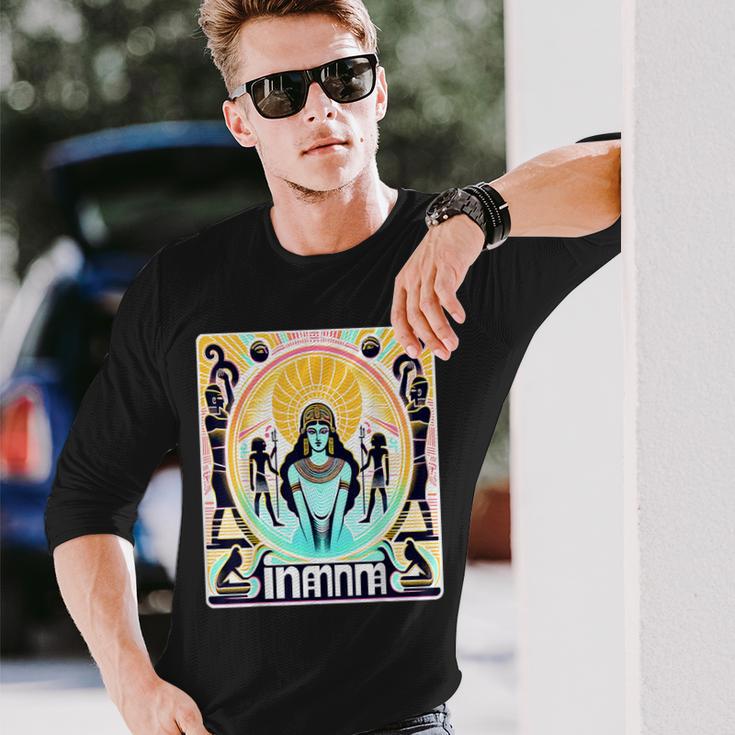 イナンナ神 長袖Tシャツ 彼への贈り物